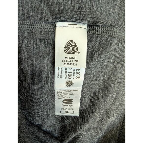 Meriwool Layers 180g Shirt Mens XL Charcoal Merino Wool Cozy Lightweight Tee NWT - Picture 5 of 5